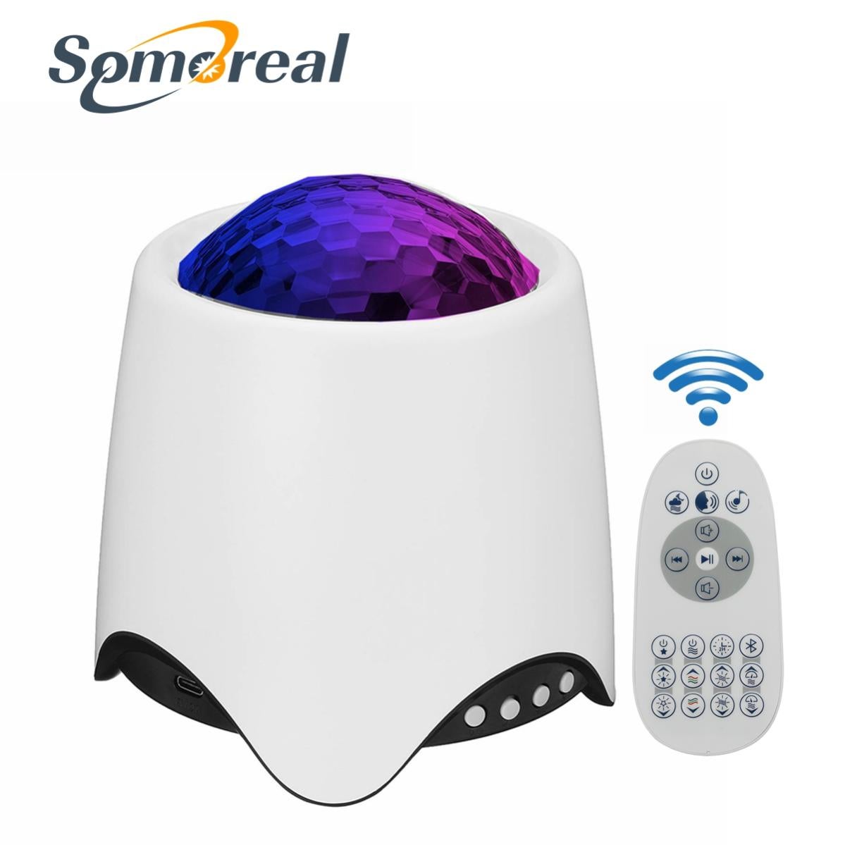 Proiettore Stelle Soffitto 360° Con 45 Luci, 15 Suoni Rilassanti, Bluetooth E Telecomando - Per Bambini E Cameretta - 2