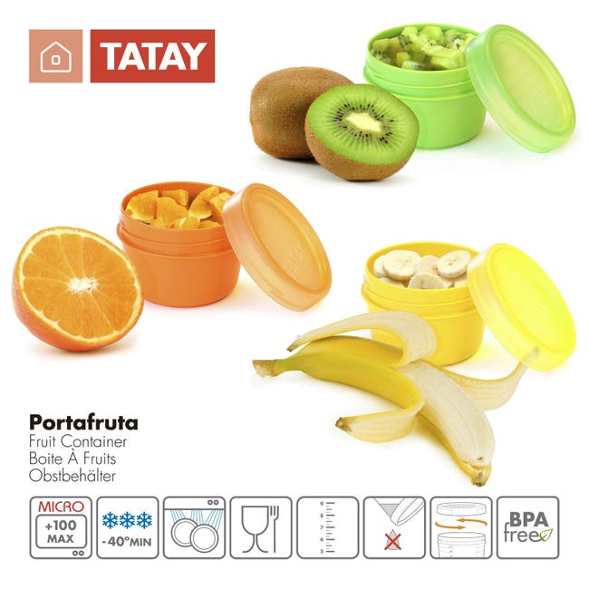 TATAY Fresh - Lote de 8 Recipientes Porta Embutidos y Alimentos. Colores  Surtidos