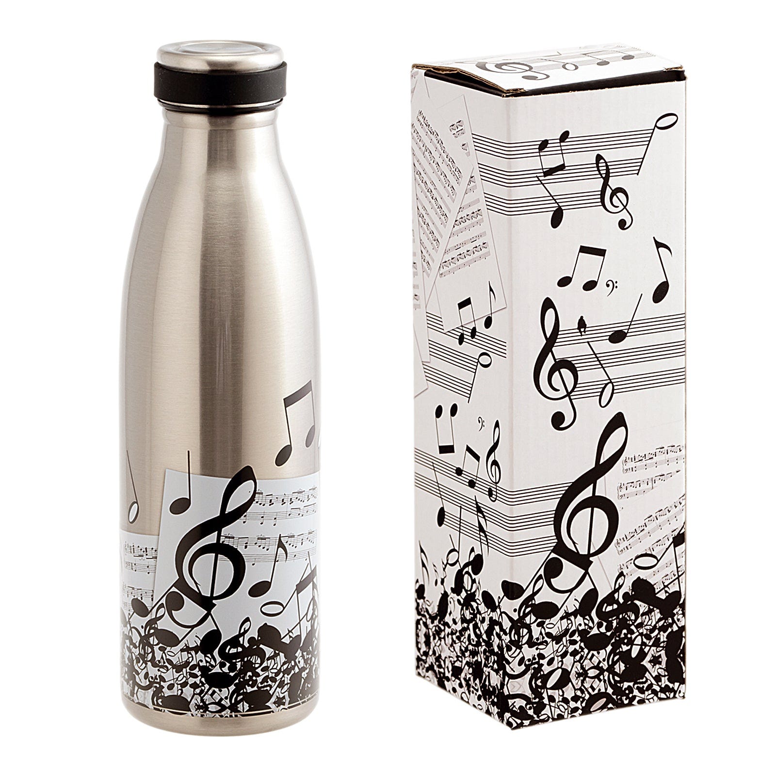 JAVIER Música - Botella Térmica Reutilizable de 0.5L en Acero