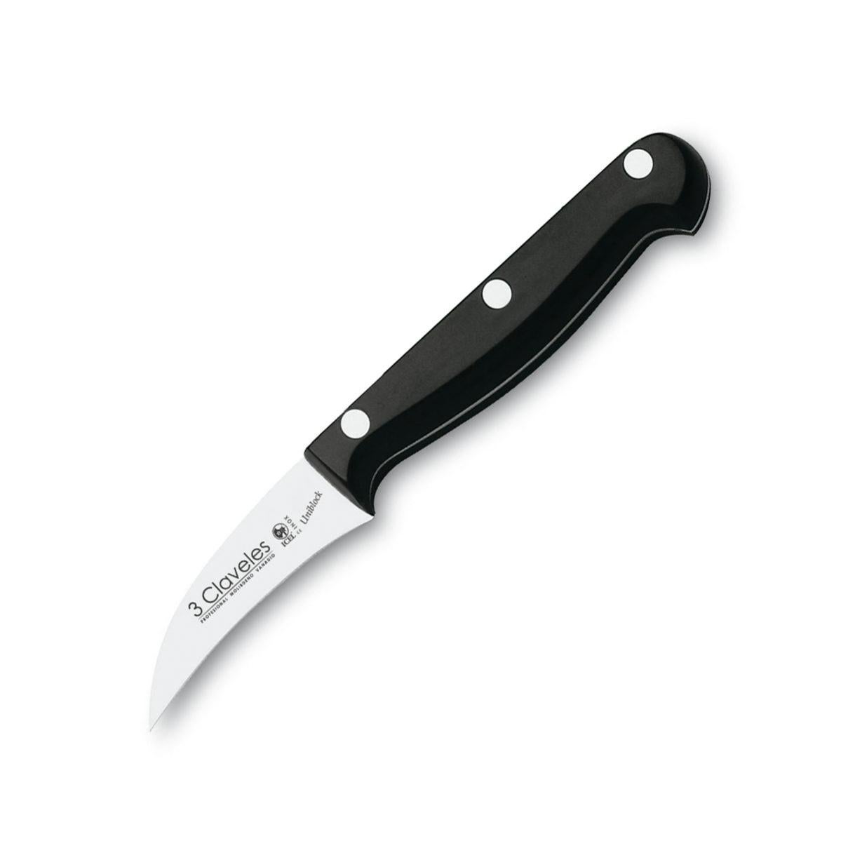 3 Claveles Uniblock - Custodia Professionale Con 5 Coltelli Da Cucina E Acciaino, Set Completo Per Chef (coltelli Da 10 A 25 Cm)
