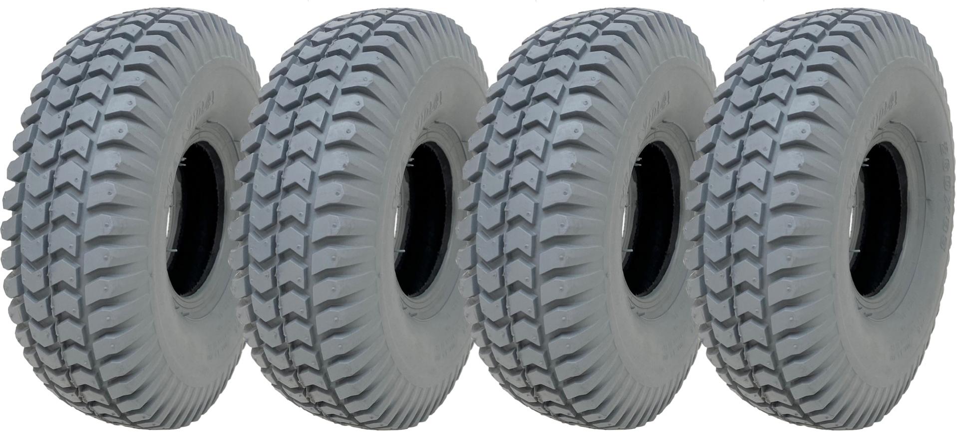 260x85 Grey Mobility Scooter Tyre 3.00x4 Tire P6023 Non Marking Tread