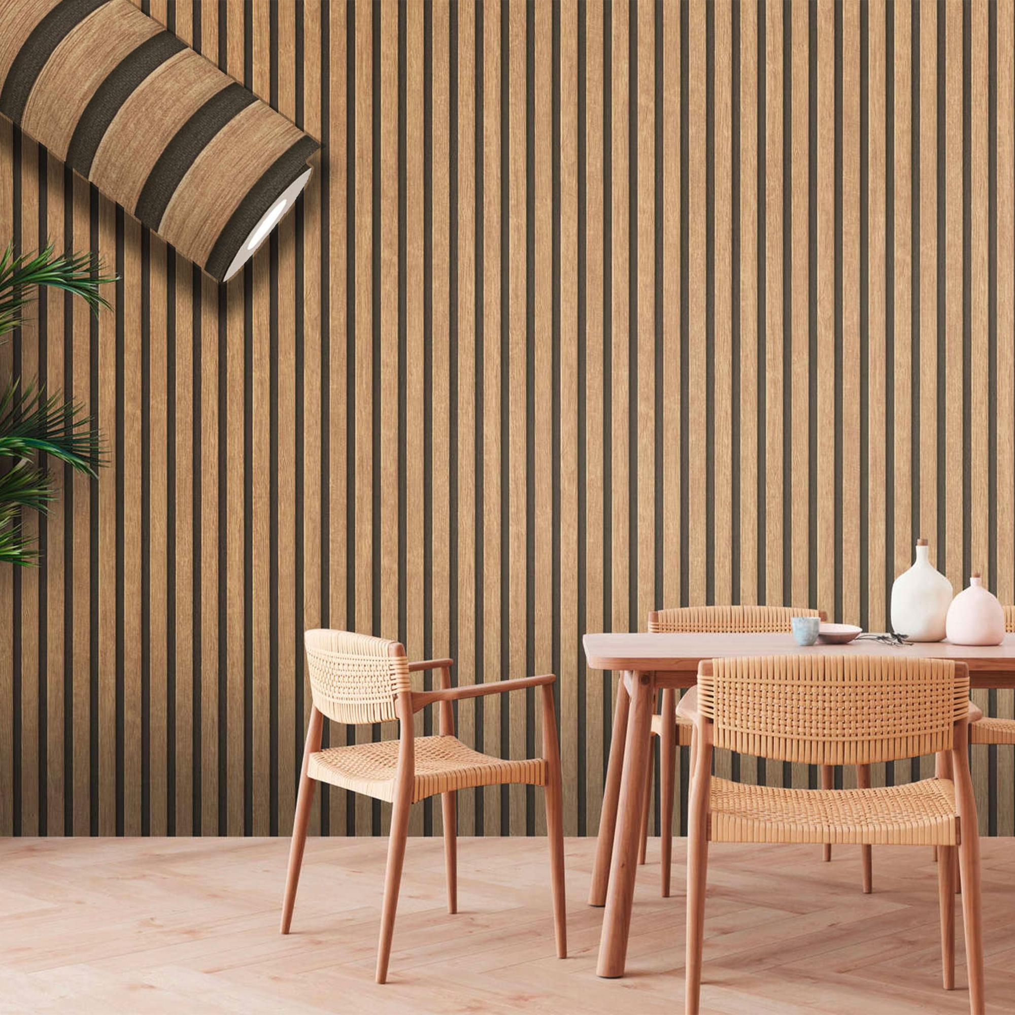 Fine Decor Carta Da Parati Con Pannello A Canne (52 X 1000 Cm - Foto 4