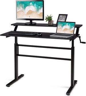 Bureau pliable TILT Table murale pliante pour ordinateur Bureau ménager  Chêne artisan - Noir mat
