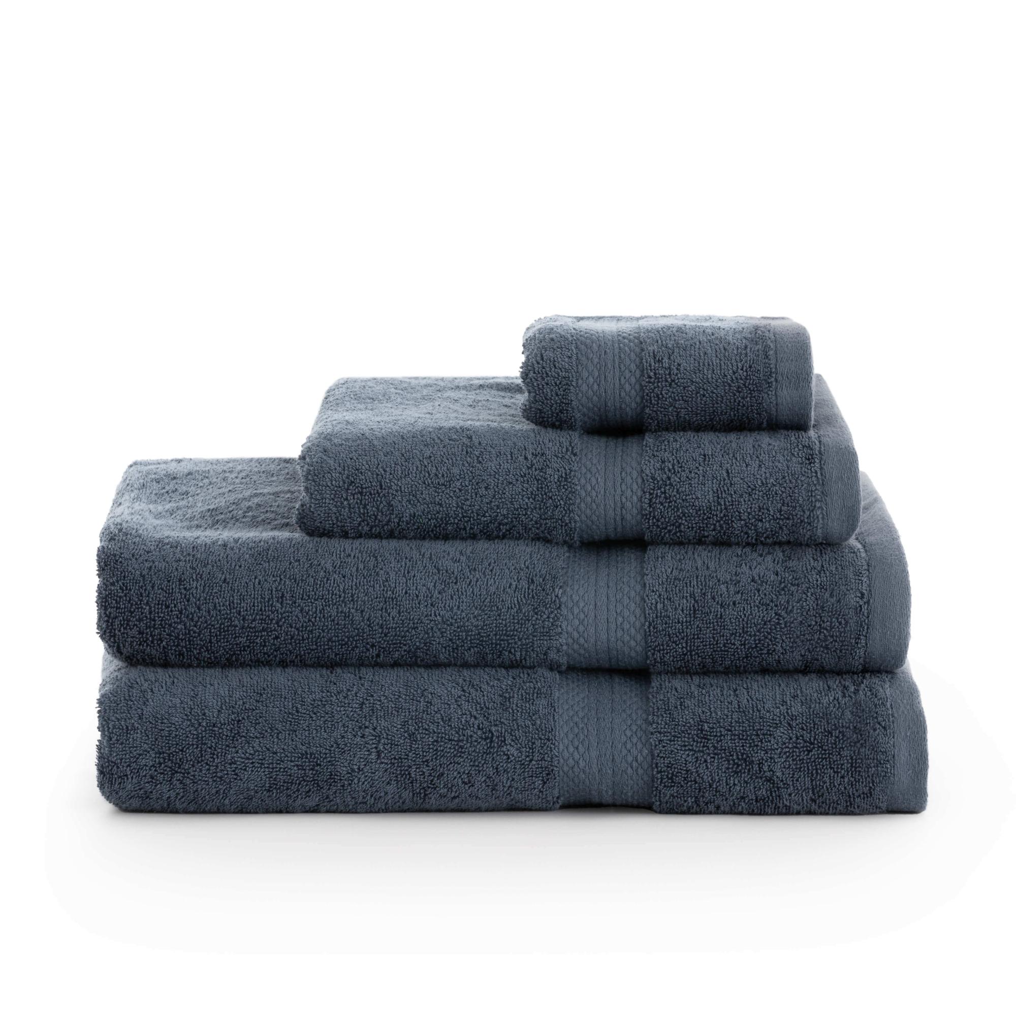 Asciugamano Da Mano Christy Signum 100% Cotone Pettinato - 675 GSM - Colore Grigio Colomba - 50x90 Cm