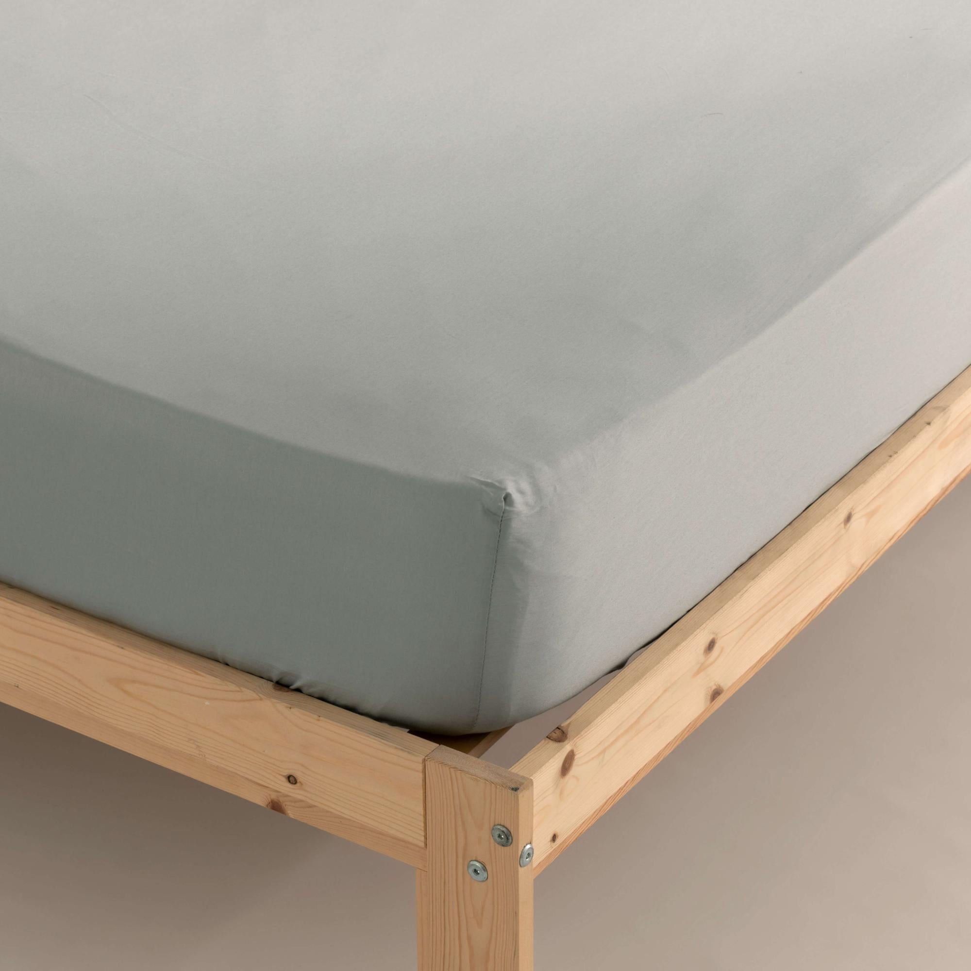 Lenzuolo con angoli cotone turchese 160 x 200 cm HOFUF