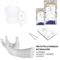 Kit Impronte Mani Per Famiglia - Cornice Ricordo Con Fogli Trasparenti Kit Impronte Mani Per Famiglia - Cornice Ricordo Con Fogli Trasparenti