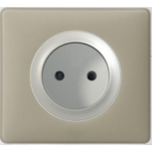 Prise de courant (sans terre) Céliane Argile Non Legrand Leroy Merlin