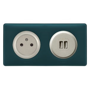 Prise surface + chargeur USB-C intégré - Dooxie - Blanc - 600341