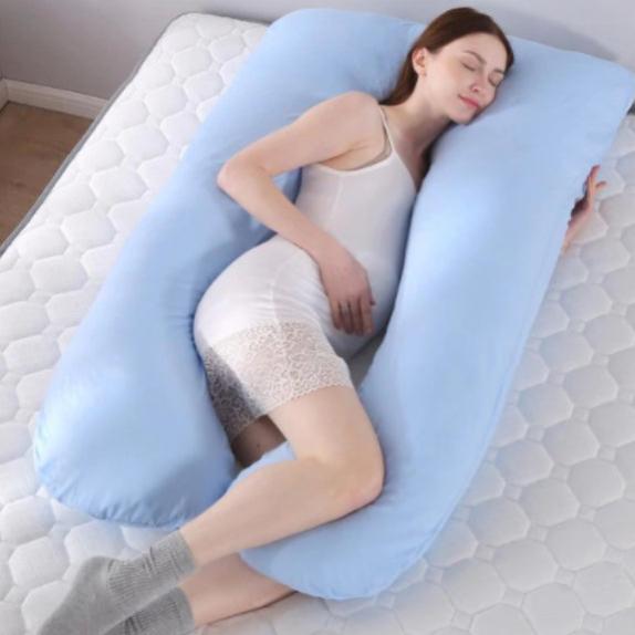 Almohada en Forma de U Mujeres Embarazadas Azul Ortoprime