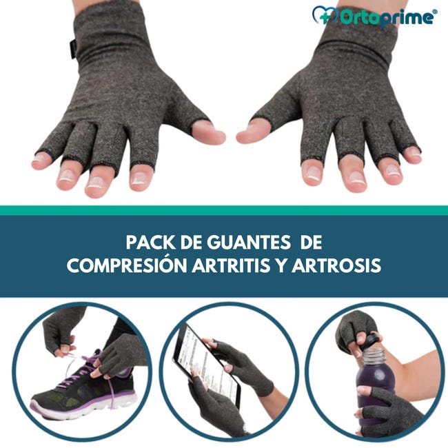 2 pares de guantes de compresión para artritis, guantes de