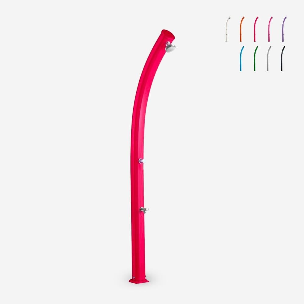 Ducha Solar De Jardín 23Lt Exterior Piscina Alcachofa Lavapiés Arkema A520 - Rojo