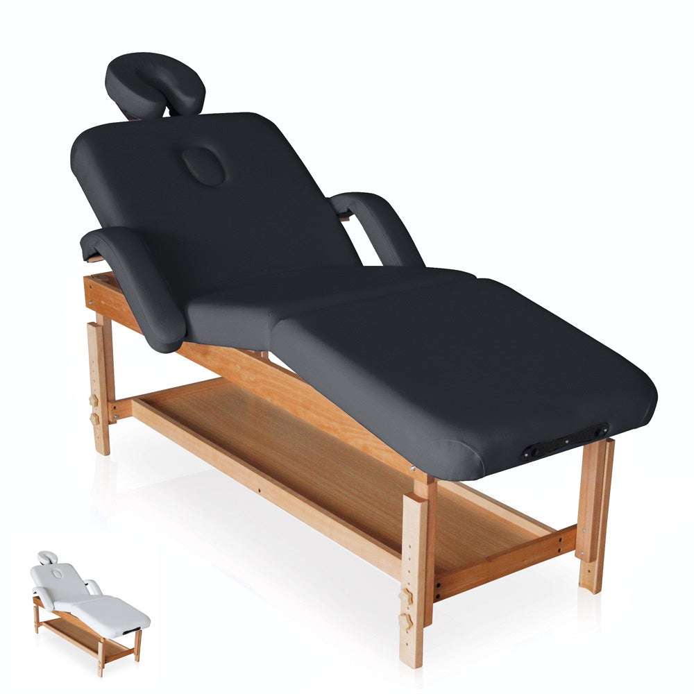 Table De Massage En Bois Fixe Réglable Multiposition 225 Cm Massage Pro