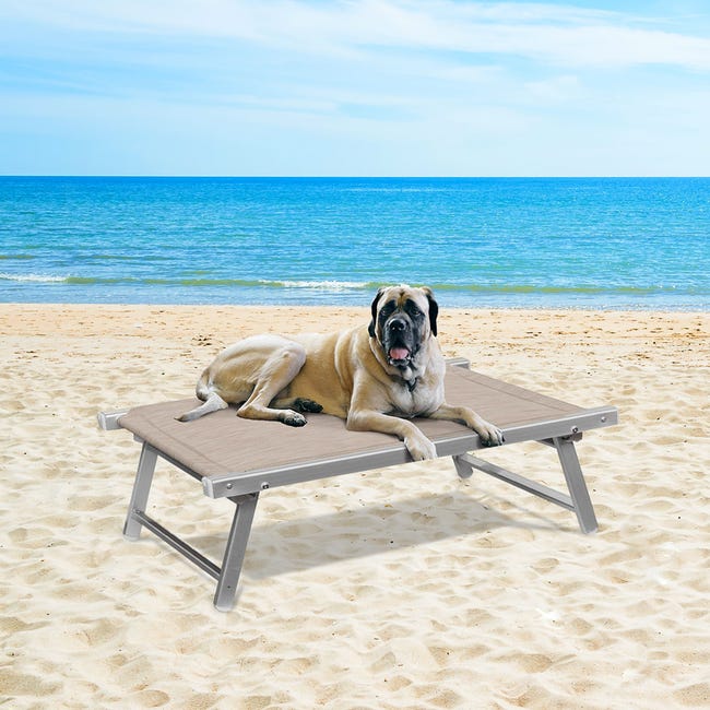 Brandina per cani lettino spiaggia mare in alluminio animali Doggy