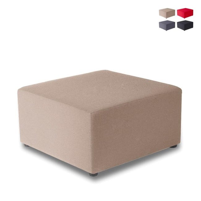 Pouf grande quadrato 75x75cm design moderno soggiorno sala d'attesa ...