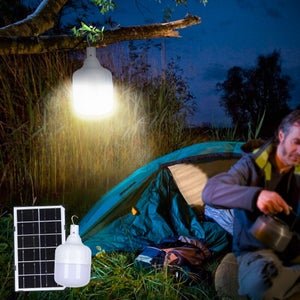 Lampada da Tavolo Solare per Esterni LED 3W Portatile con Batteria USB  Ricaricabile Banate Acquamarina