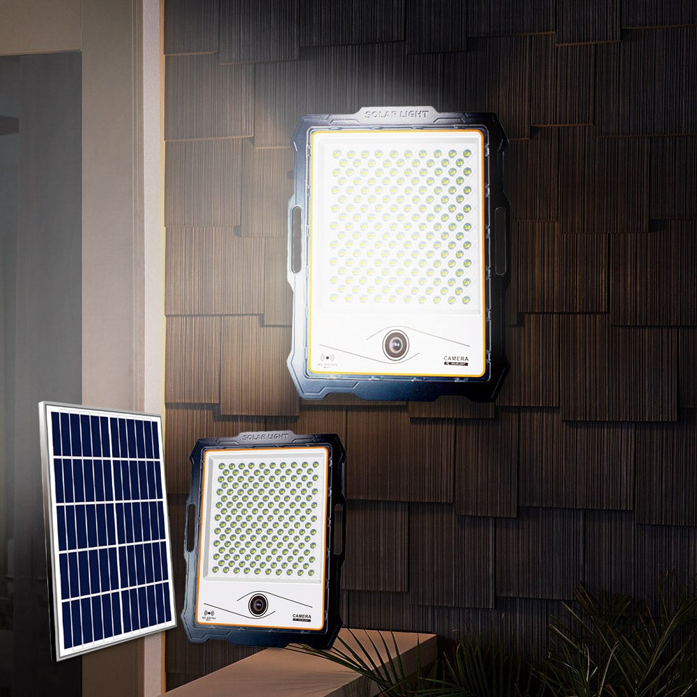 Faro LED pannello solare 4000 lumen con telecamera wi-fi 400W