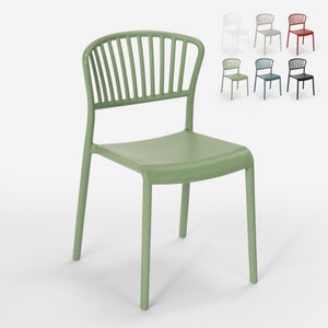 Chaise empilable moderne pour bar extérieur restaurant et jardin Matrix  BICA Couleur: Blanc