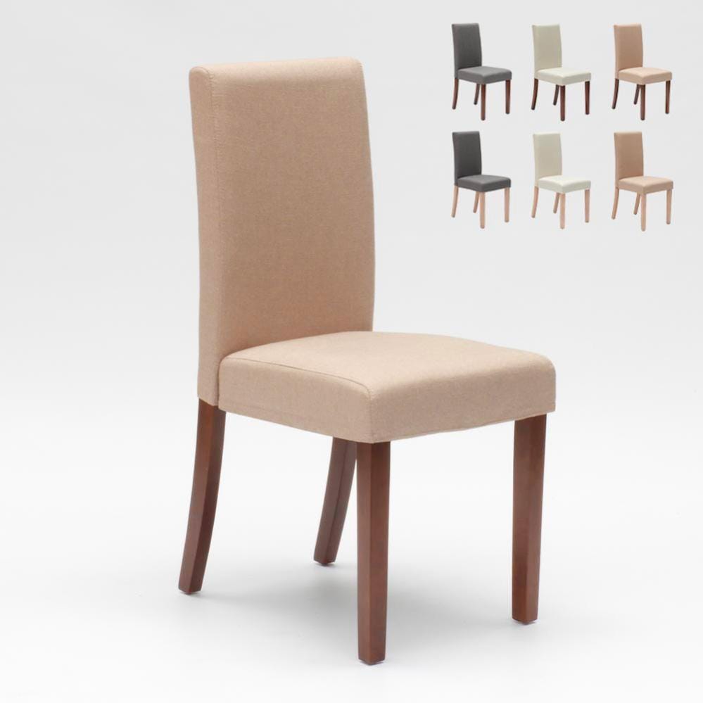 Sedia imbottita con gambe in legno Turner Sedia imbottita con gambe in legno Turner