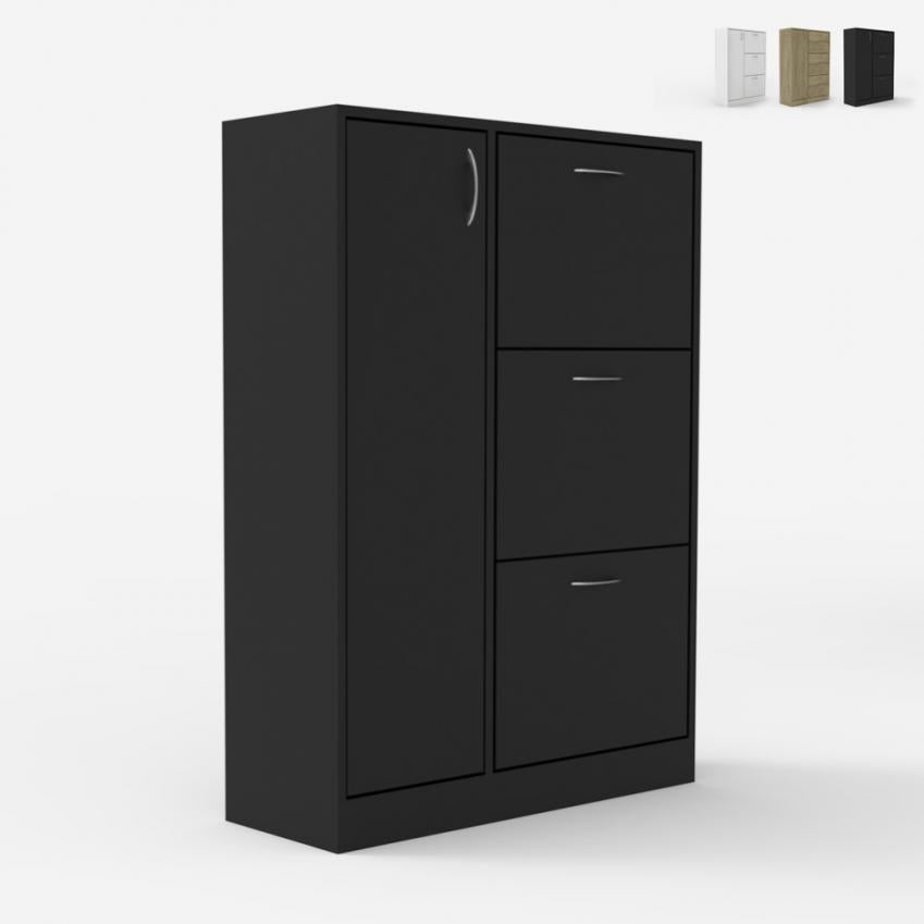 Zapatero armario ahorra espacio 18 pares de zapatos 80 x 24 x 108 cm