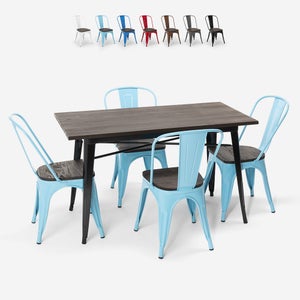 ellis set tavolo rotondo 90cm 3 sedie stile Tulipan design moderno  scandinavo