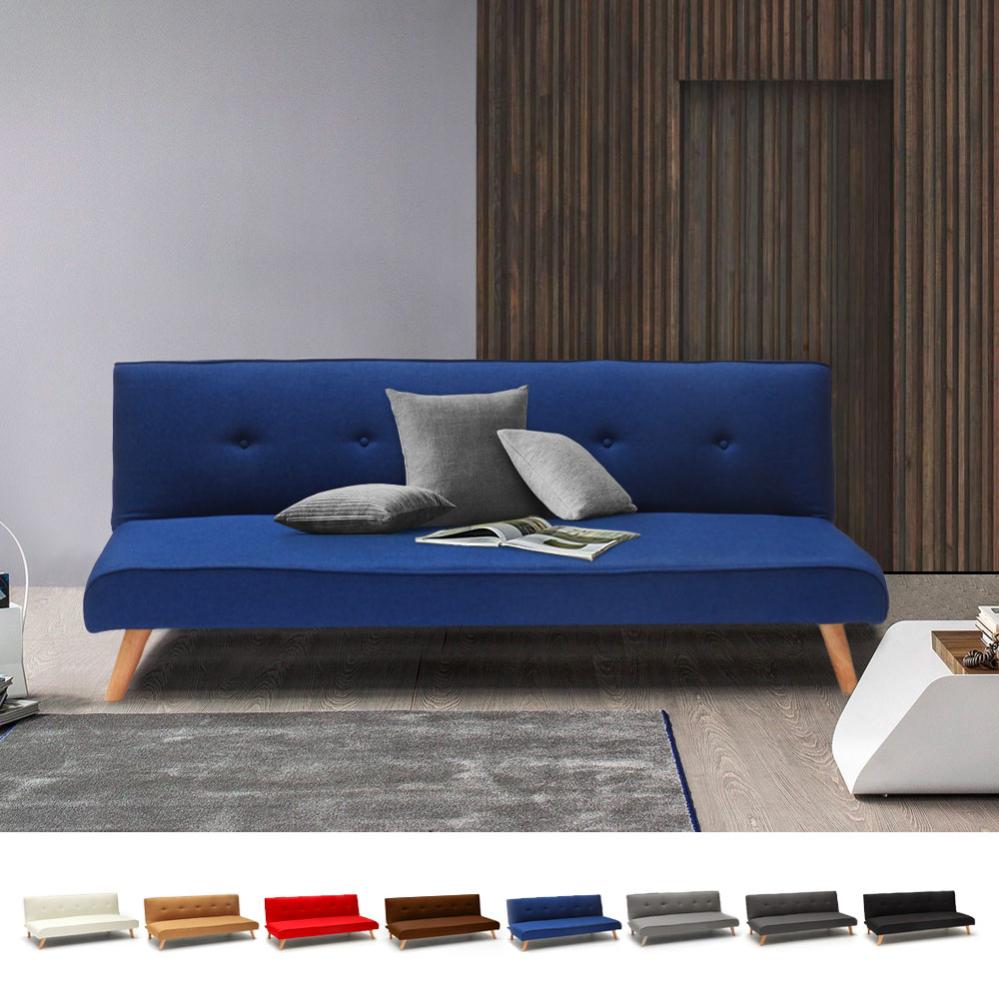 Divano letto in tessuto 2 posti per salotto e soggiorno design Larimar ...