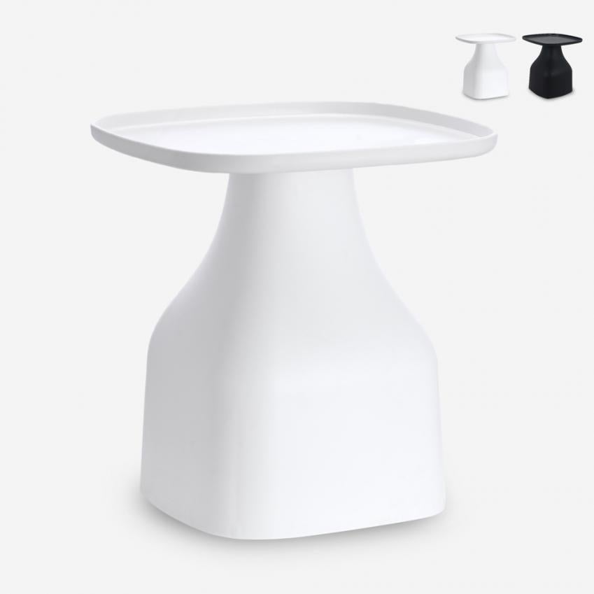 Table Basse Enfants Plastique Rigide 50x50 Cm Azur - Table Jeu Intérieur Extérieur, Colorée Et Robuste