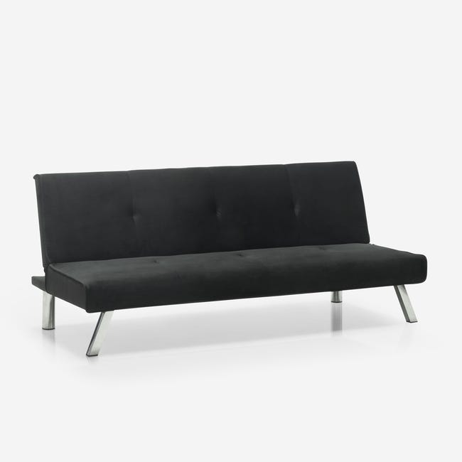 Sofá cama clic clac de 2 plazas en polipiel de diseño moderno reclinable  Elly