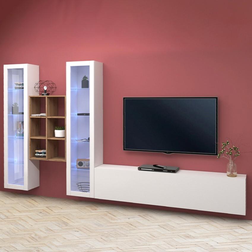 Meuble tv avec vitrine au meilleur prix | Leroy Merlin