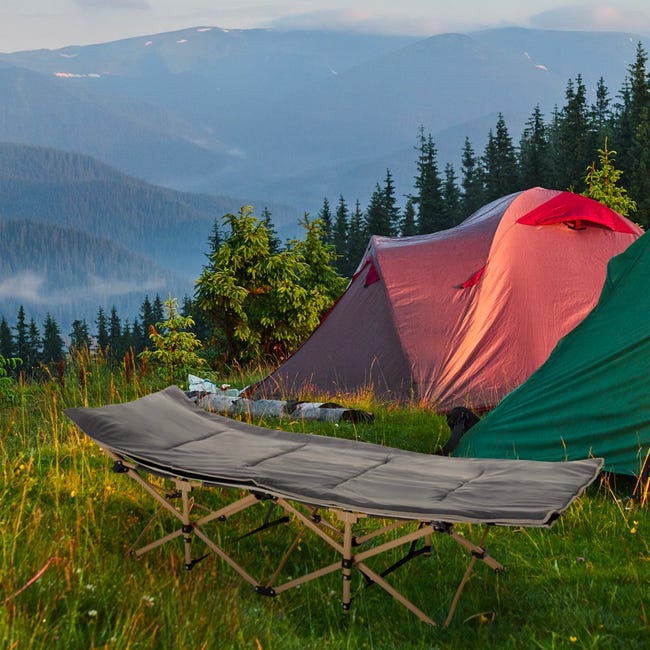 Cama Plegable Para Camping Diseño Práctico Y Portátil De Fácil