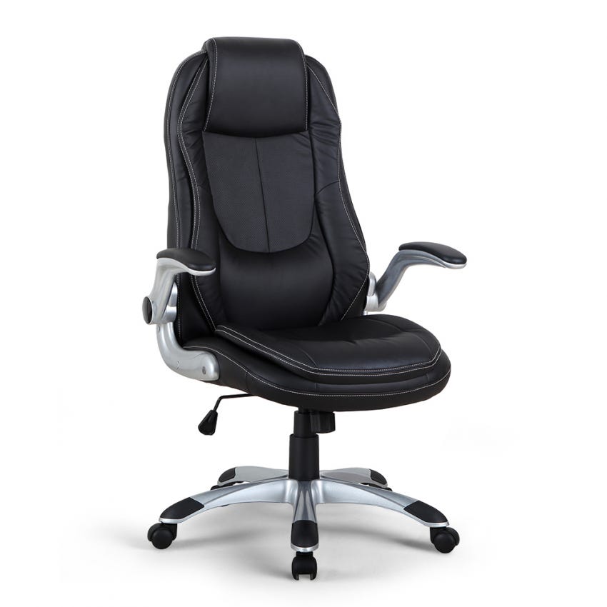 Chaise de bureau présidentiel Fauteuil ergonomique en simili cuir