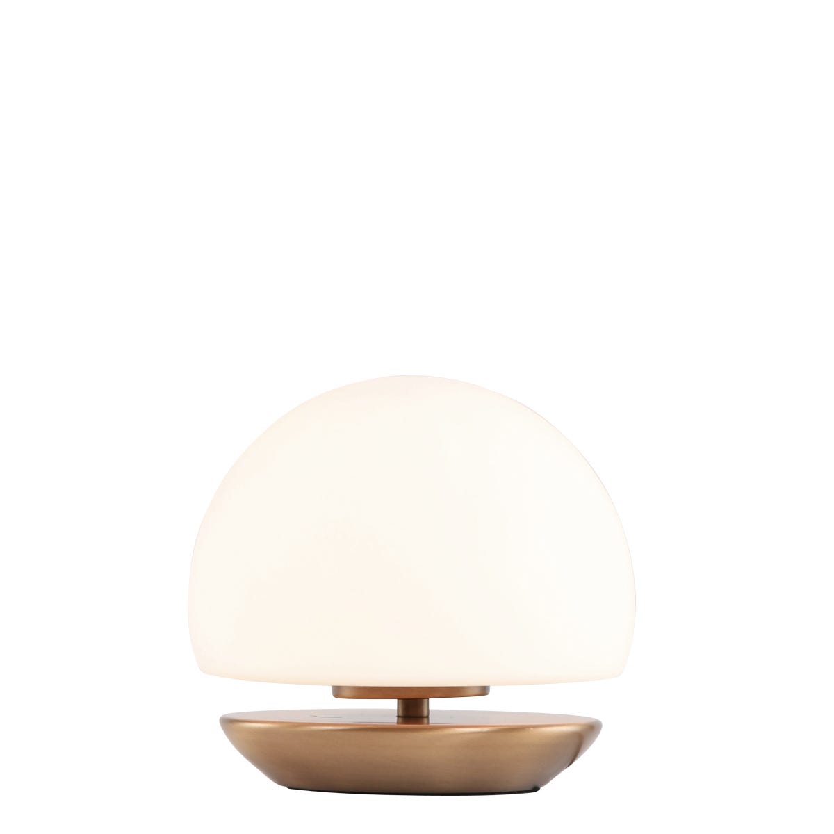 Lampe de table Steinhauer Ancilla Bronze en Blanc - Verre - 7932BR