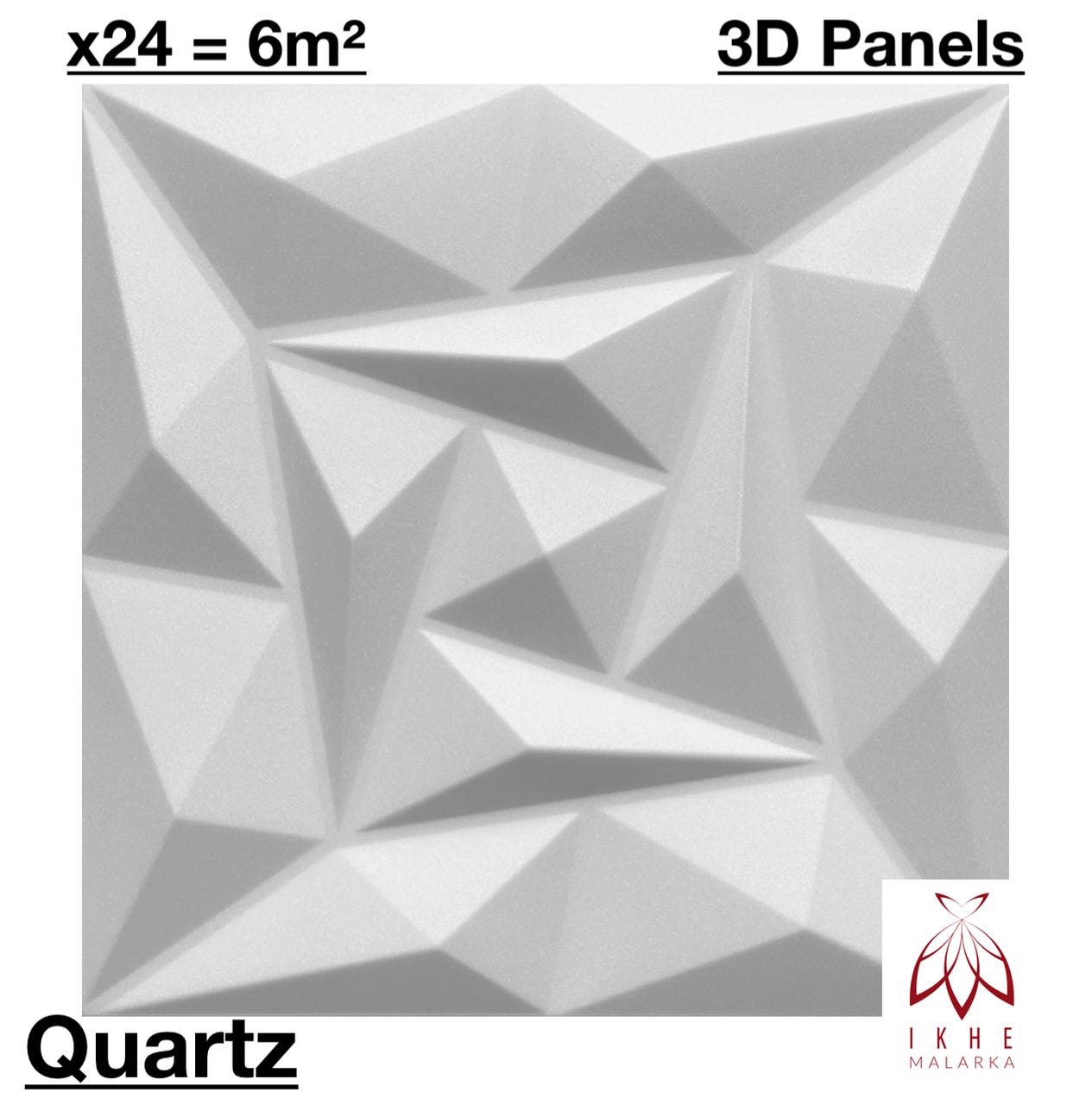 12PCS/3M² Paneles 3D Paneles de plástico de PVC Paneles de pared Sala de  juegos Techo de pared 3D Look Zirkon Black