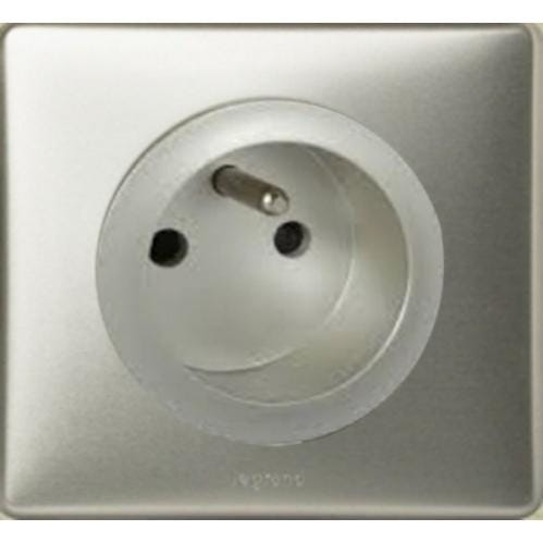099518 Legrand - Prise de courant + chargeur USB Céliane Titane 099518 Legrand - Prise de courant + chargeur USB Céliane Titane