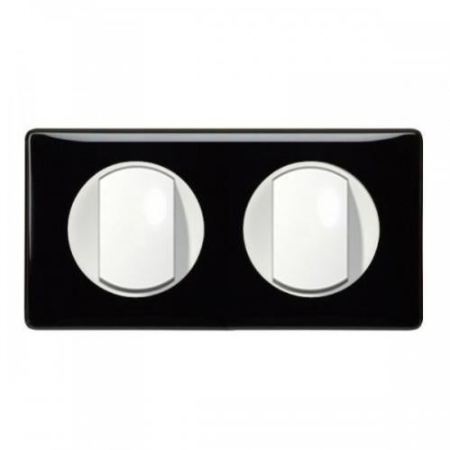 Double Interrupteur ou va-et-vient Céliane Soft 10A - Graphite