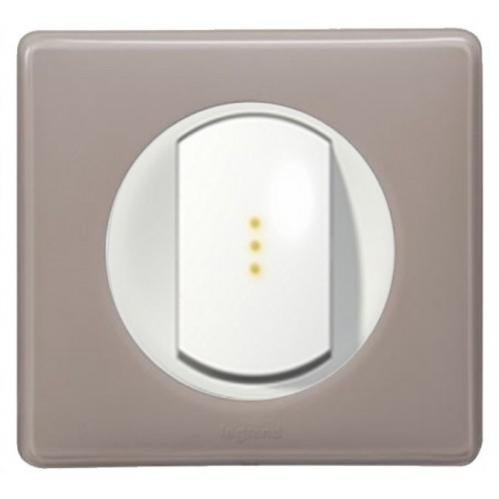 Interrupteur va et vient témoin sans neutre Céliane Galet Non Legrand Leroy Merlin