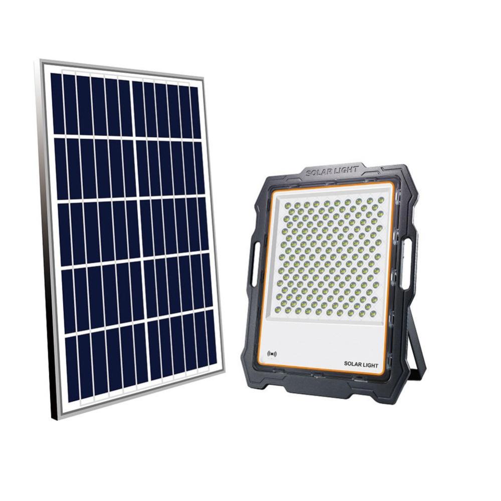 Faro LED Lampada Pannello Solare 800W 540074 Crepuscolare con Telecomando IP66