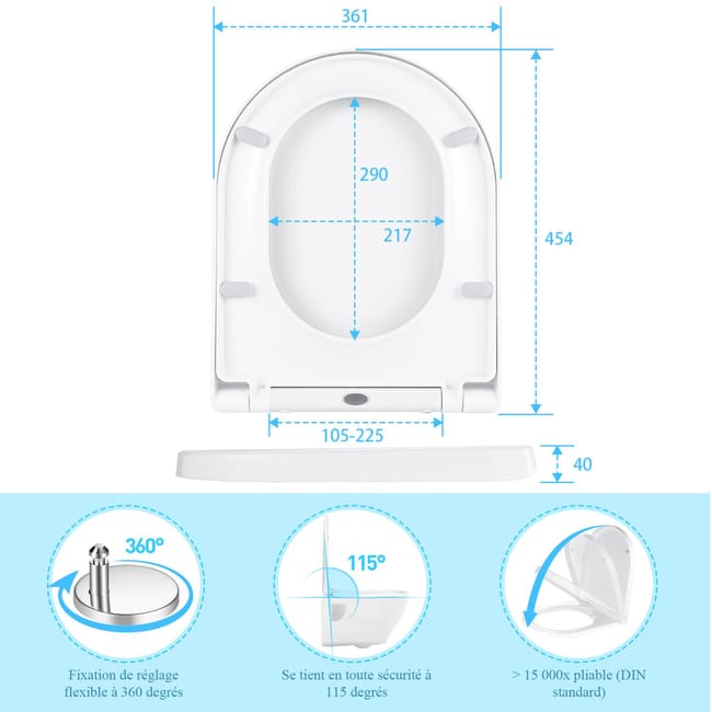Abattant wc super u deals