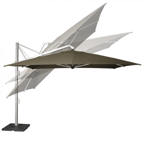 Parasol déporté 4 x 3 m inclinable avec 4 dalles lestées | Mobeventpro