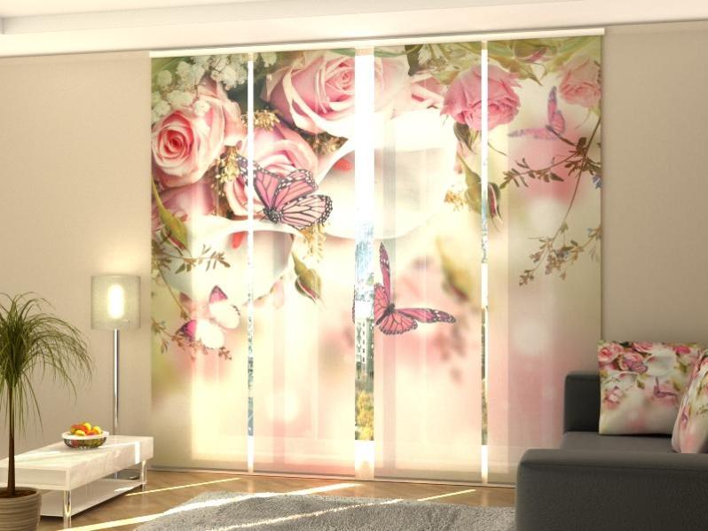 No. 918 Emily Tenda A Pannello Scorrevole In Voile Bianco Con Occhielli - 254x213 Cm, Filtra Luce E Privacy - 2