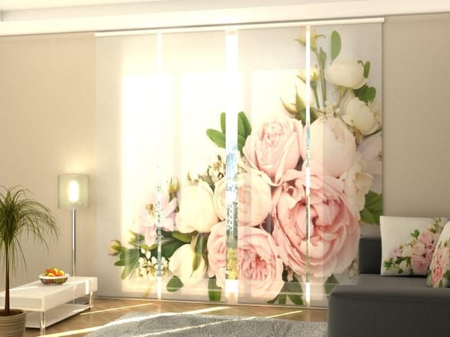 WEQEER Set di 4 tende da doccia a forma di rosa, stile vintage, motivo floreale, set da 4 pezzi, 100% poliestere, impermeabili (2,200 x 200 cm WEQEER Set di 4 tende da doccia a forma di rosa, stile vintage, motivo floreale, set da 4 pezzi, 100% poliestere, impermeabili (2,200 x 200 cm