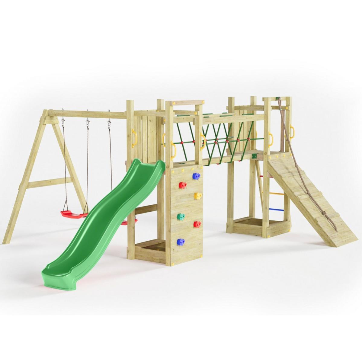 Gioco Scivolo Altalena Legno Parco Giochi Gioco Da Giardino In