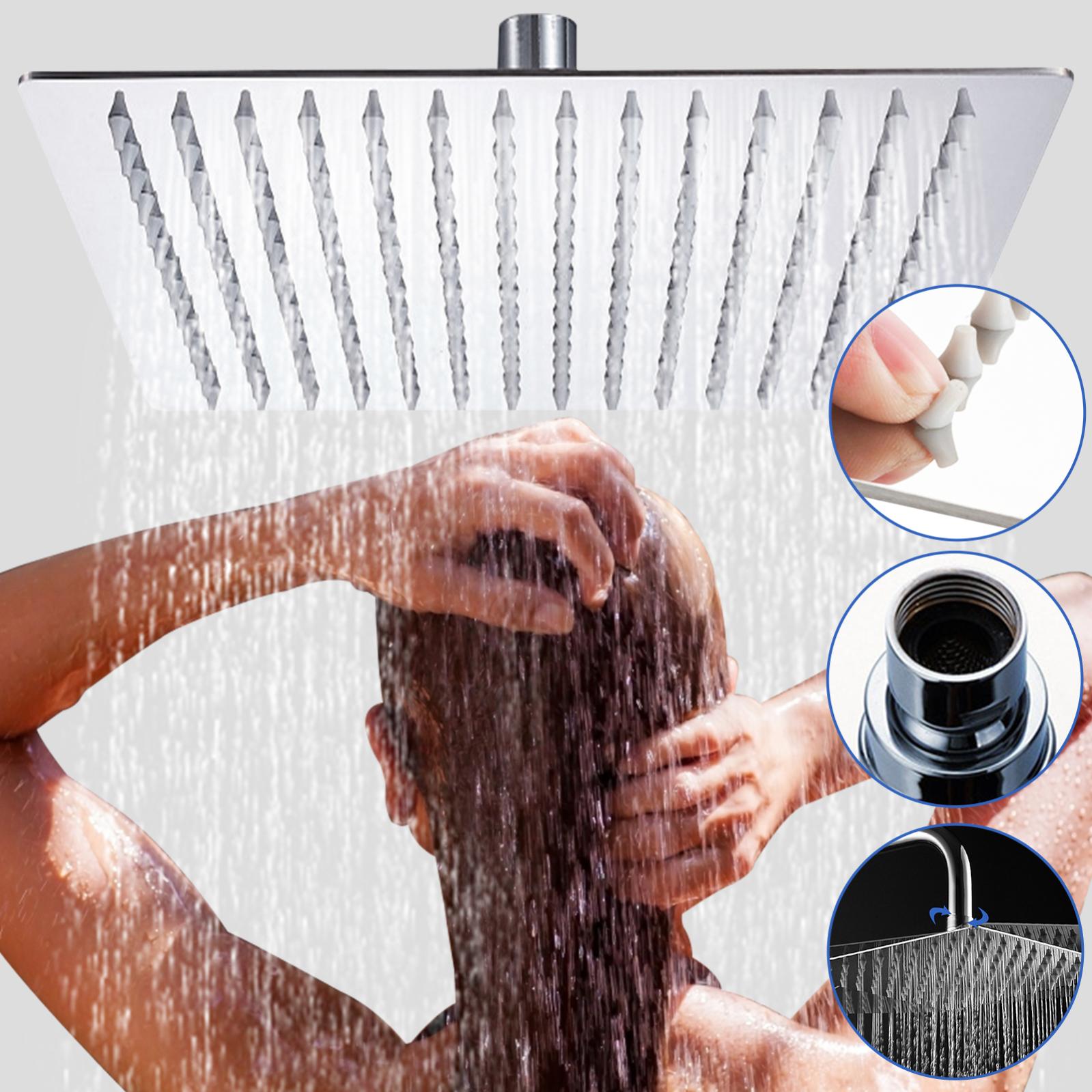 Pomme De Douche En Alliage De Zinc – Rotative 360°, Finition Argent, Facile à Installer