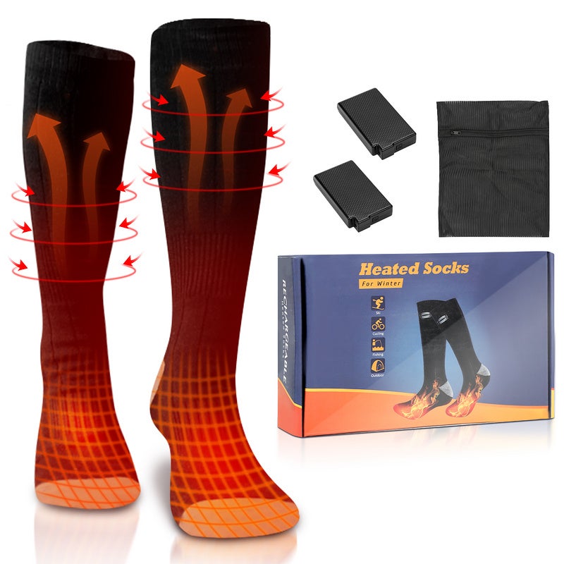 Chaussettes chauffantes 4200mAh temps froid Therm-ic électrique Chaussettes  chauffantes pieds