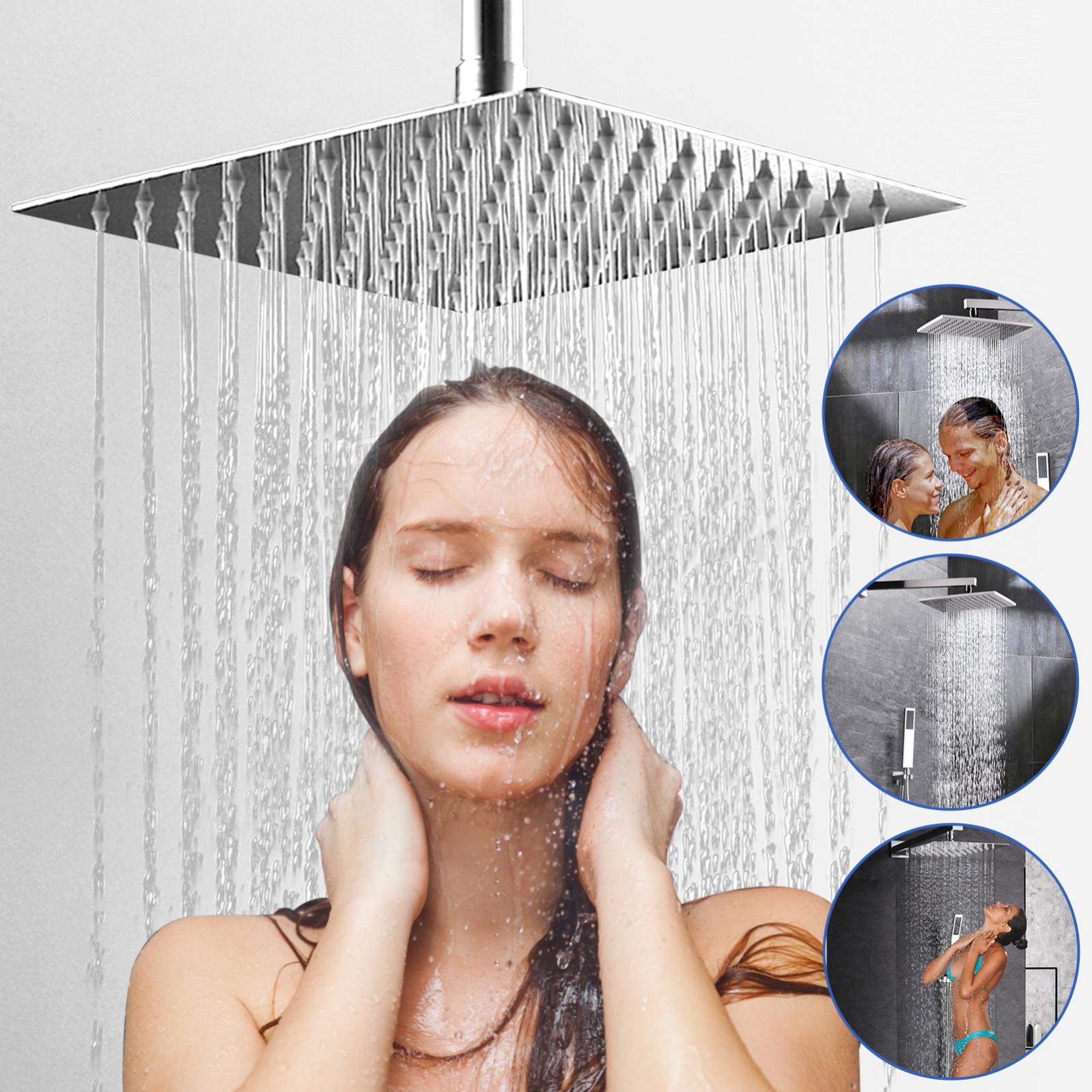 Système De Douche Pluie Rouge - Ensemble Tokyo Avec Pomme Et Douchette, Neuf