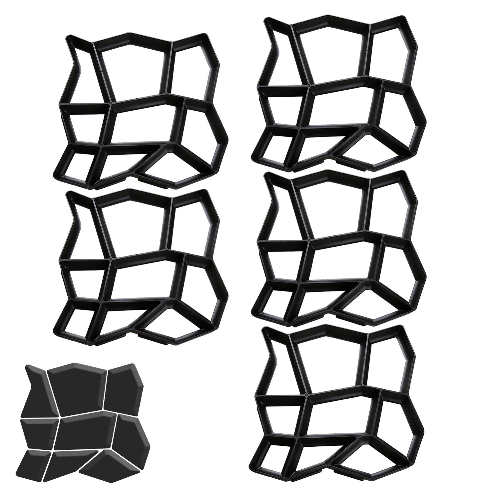 Moule Pavage Carré Jardin 40x40 Cm – Moule Béton Pour Allées, Pas Japonais, Terrasse Et Trottoirs, Plastique Réutilisable DIY