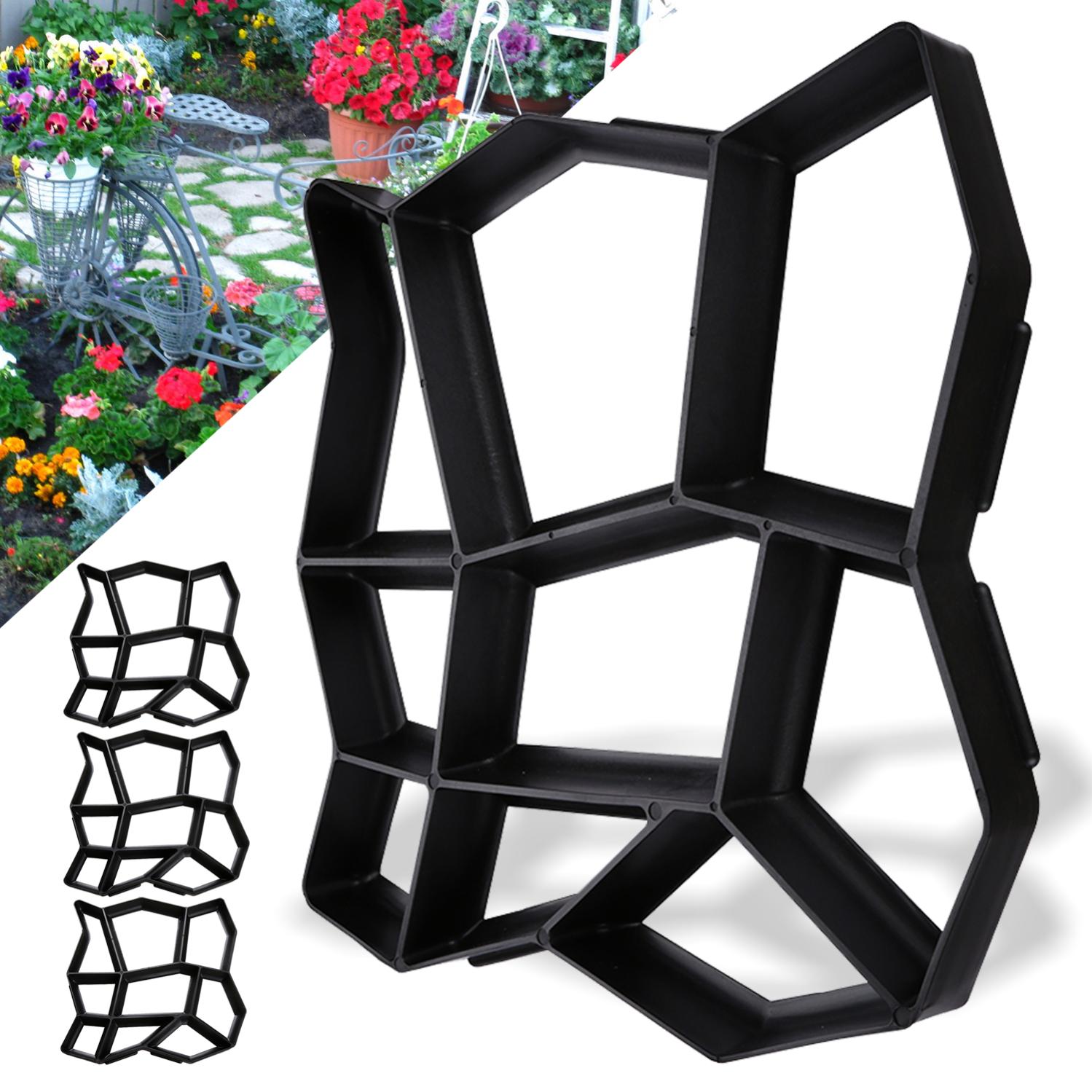 Moule à Pavés En Béton DIY - Moule Pour Dalle Jardin Et Allée Extérieure 29.5x28cm