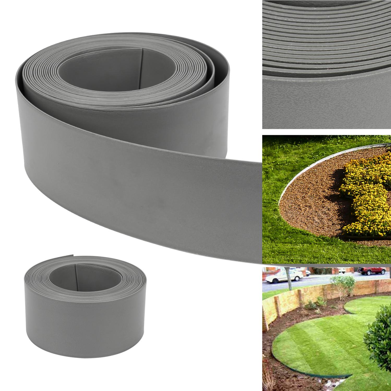 Bordure De Jardin Uxcell Rouge - Lot De 5 Panneaux 19,7 X 6,3 Pouces Pour Délimiter Vos Massifs