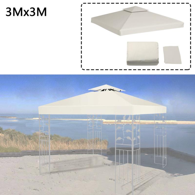 Pergola 3x3 QUICK STAR Toit De Remplacement Pour Pavillon De Jardin 3x4m Housse De Bâche Tonnelle 3x3