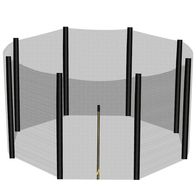 Filet De Trampoline De Rechange Filet De Sécurité Filet De Trampoline Résistant Aux UV Protection Pour Trampoline 305cm 185cm 6 Poles 87254145 - 6