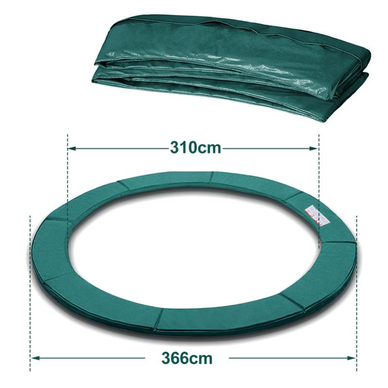 Coussin De Protection Trampoline 140cm Supatmul - Housse Ressorts UV Résistante Bleu, Sécurité Enfants